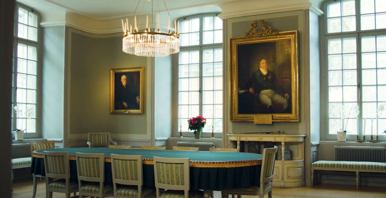 Interiörfoto i Börshuset.