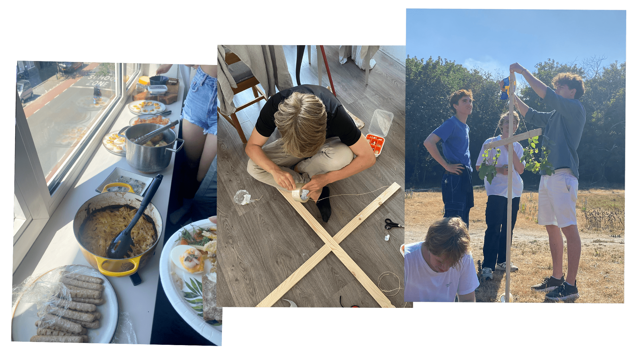 Tre foton från midsommarfirandet.